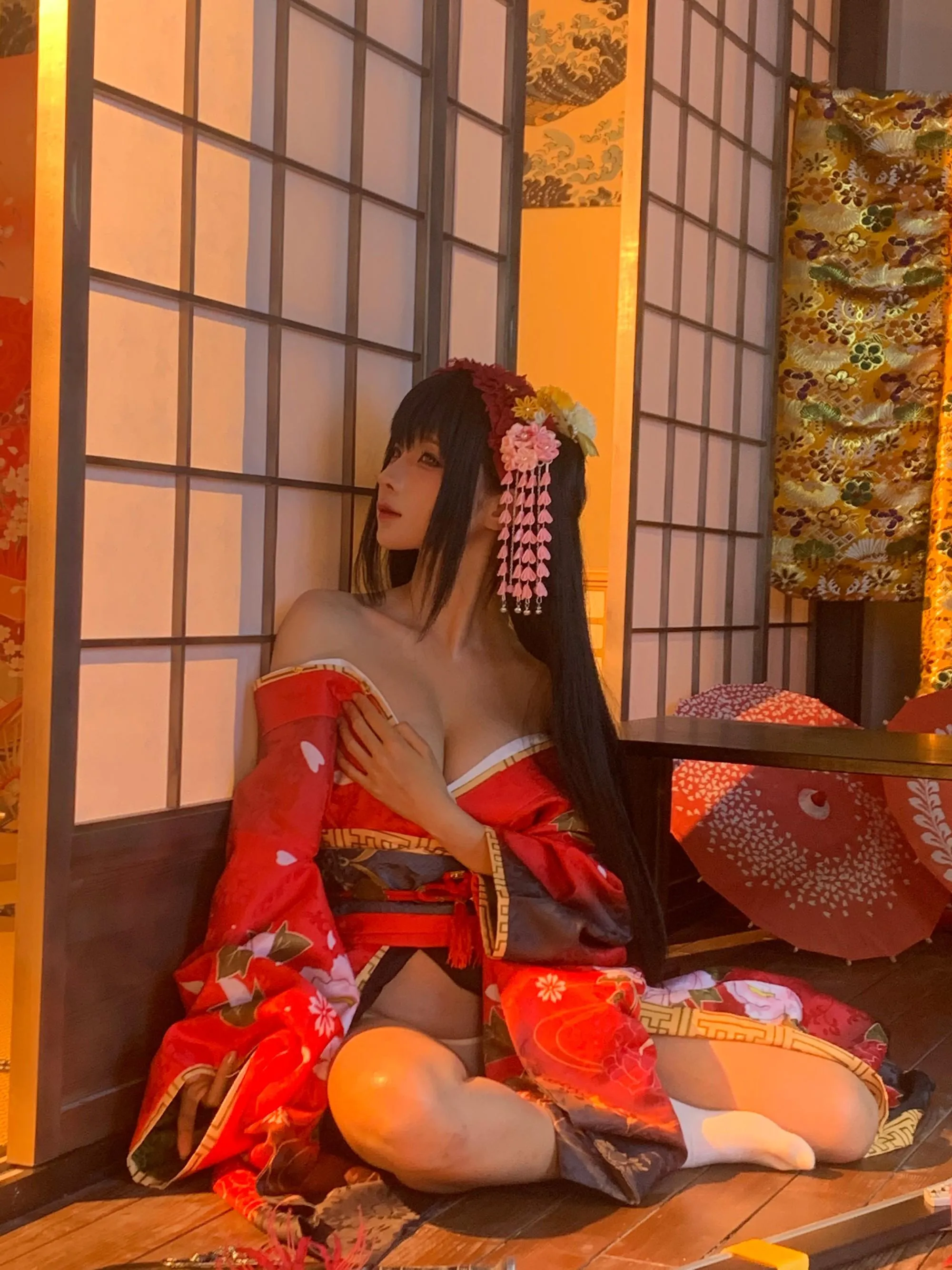 蠢沫沫 – NO.304 狂三和服cos-狂三 花絮 [114P]插图